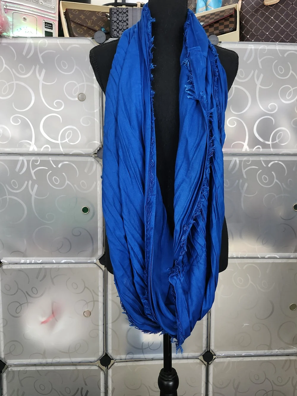 Infinity Scarf - Blue Lightweight  Women Accessories 33